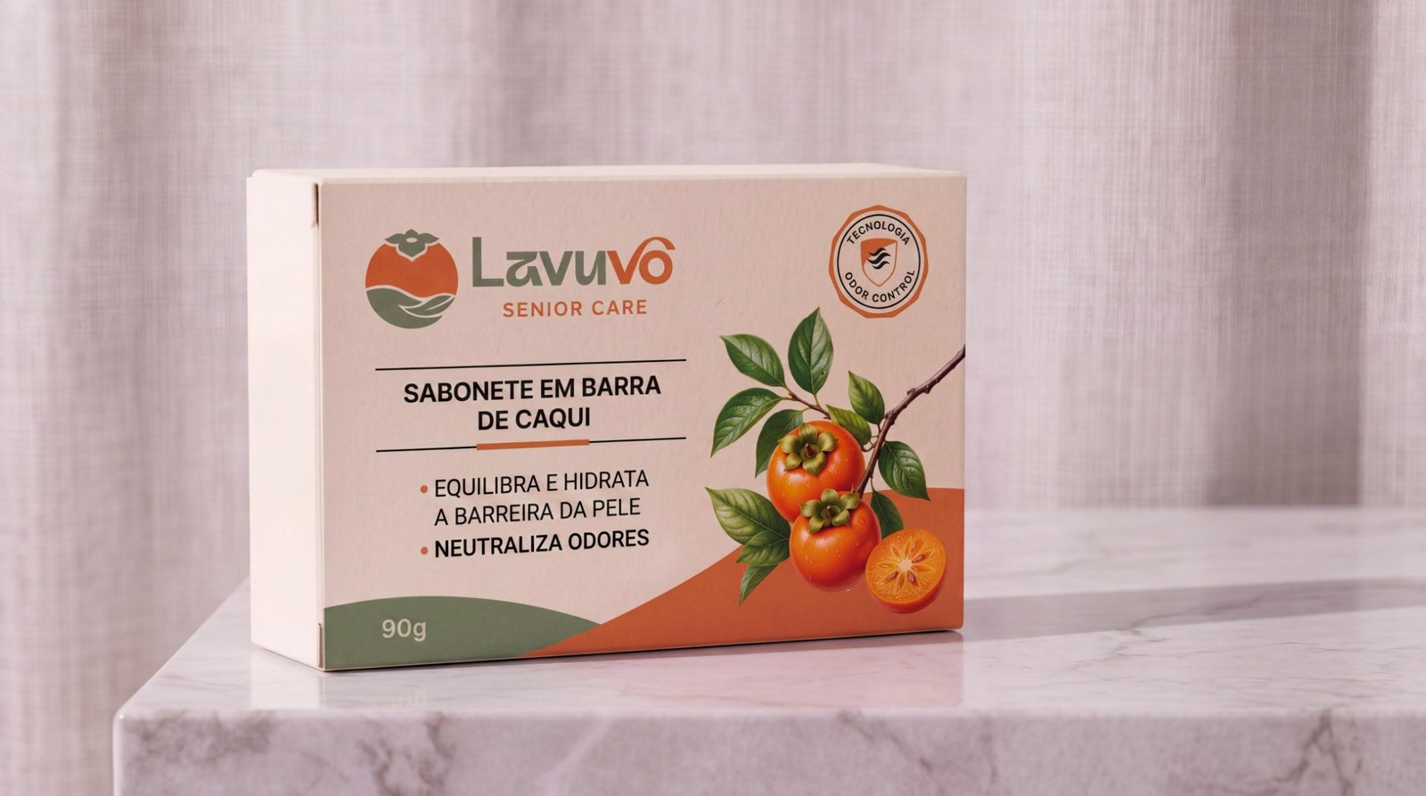 Sabonete em Barra Lavuvô de Caqui 90 g